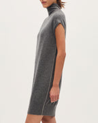 Robe midi sans manches en cachemire - K073 GRAY ST ECRU - 2