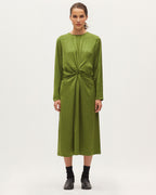 Robe midi satinée - K540 PESTO - 1