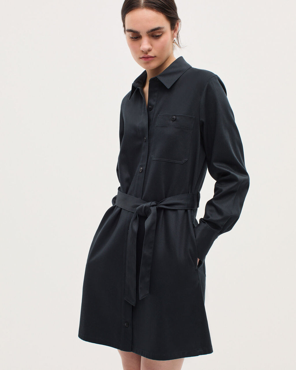 Robe chemise courte workwear - K080 VULCAN GRAY - 2