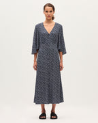 Robe longue fluide - K621 LEO BLUE - 1