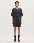 Robe courte en coton - K081 DARK GRAY - 1