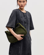 Robe courte en coton - K081 DARK GRAY - 2