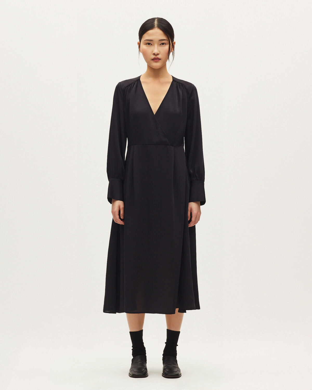Robe longue portefeuille - H091 BLACK BEAUTY - 1