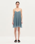 Robe courte en mousseline  - K631 BLUE LAKE - 1