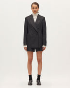 Veste tailleur croisée avec laine - K097 NEPPIE CHECK - 2