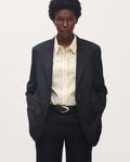 Veste de tailleur en laine - K690 ST NAVY - 1