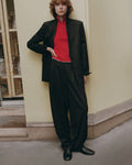 Veste de tailleur en laine - M082 ST GRAY BROWN - 1