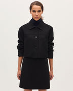 Blouson court double face avec laine - H091 BLACK BEAUTY - 1