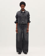 Veste courte en coton - K081 DARK GRAY - 2