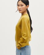 Pull col rond en cachemire - L471 BROWN GOLD ECRU - 1