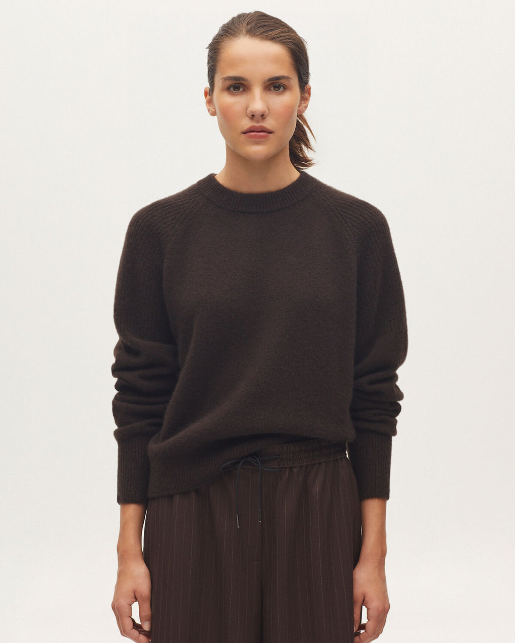 Pull en cachemire - K390 TAUPE BROWN - 1