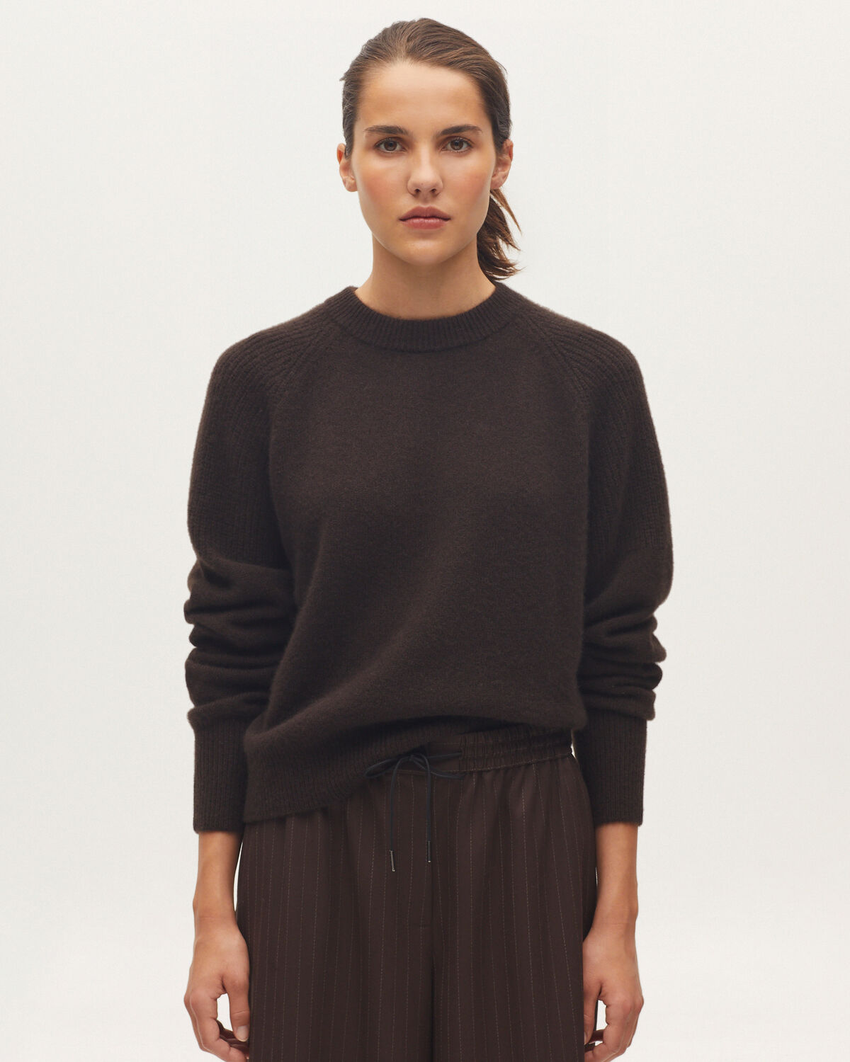Pull en cachemire - K390 TAUPE BROWN - 1