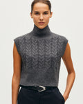 Pull sans manche col montant - K070 MEL GRAY - 1