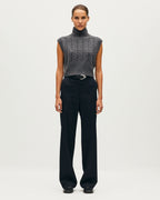 Pull sans manche col montant - K070 MEL GRAY - 2