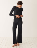 Pantalon ESSENTIEL RIB - Gris chiné foncé - 1