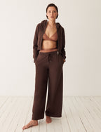 Pantalon TERRY - Fudge brown - 2