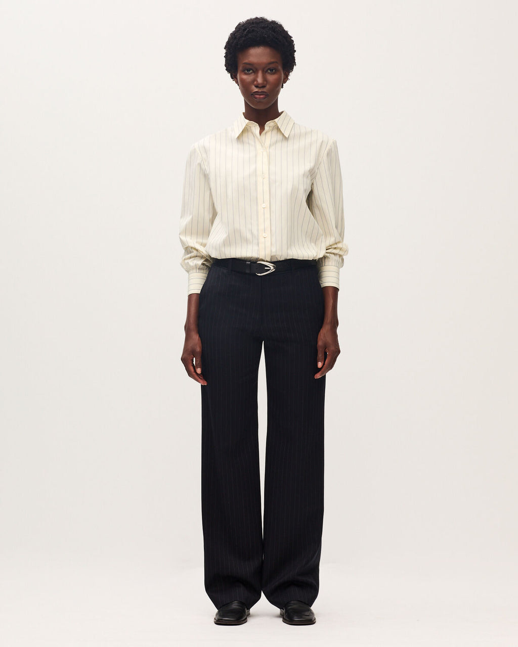 Pantalon droit en laine - K690 ST NAVY - 1