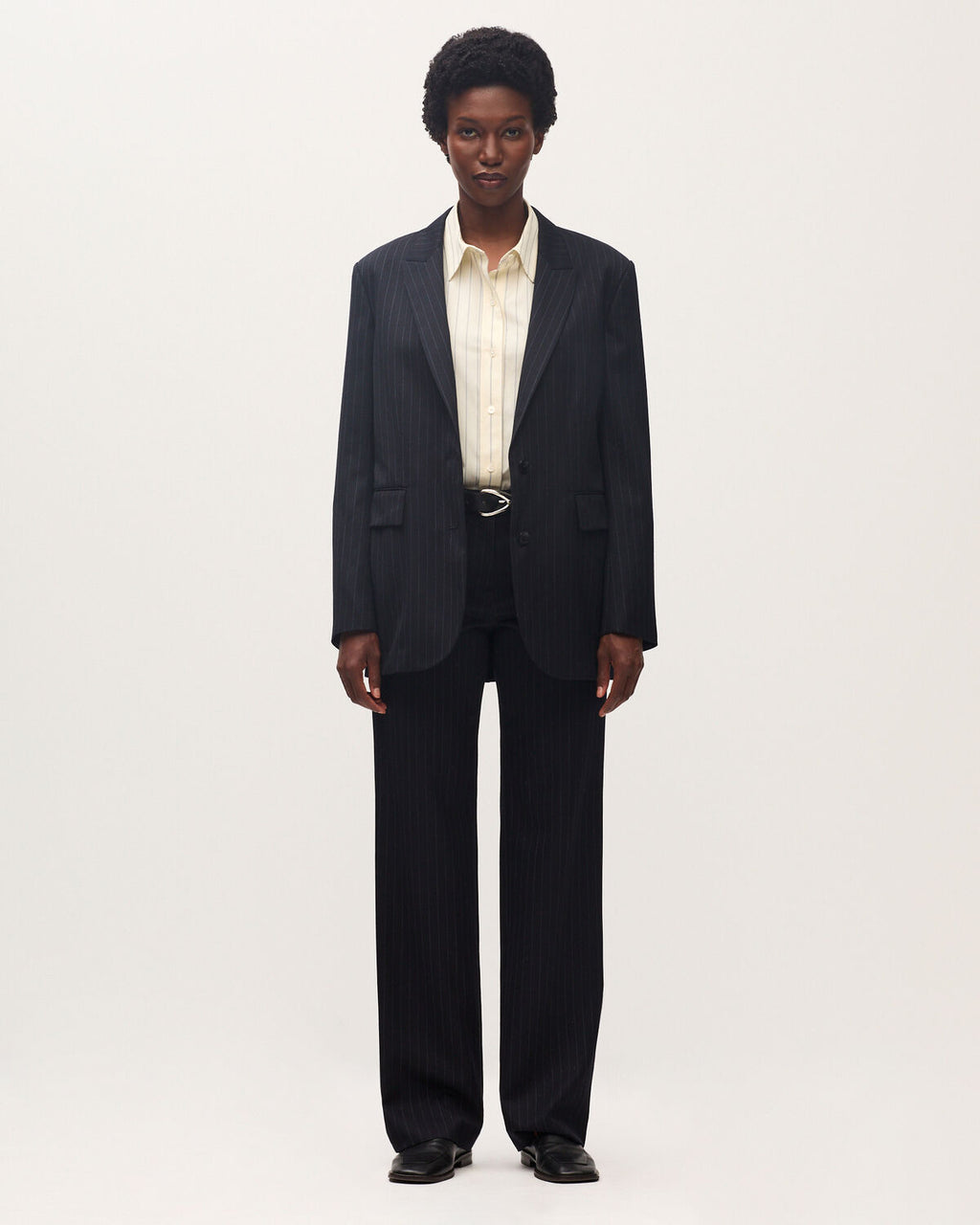 Pantalon droit en laine - K690 ST NAVY - 2