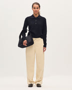 Pantalon barrel en velours côtelé - U010 OFF WHITE - 1