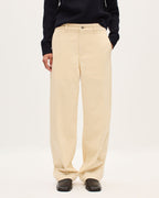 Pantalon barrel en velours côtelé - U010 OFF WHITE - 2