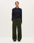 Pantalon barrel en velours côtelé - U550 GREEN - 1