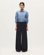 Pantalon large fluide avec une touche de cachemire - H695 NIGHT SKY - 1