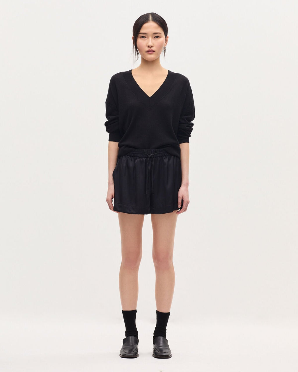Short fluide satiné - H091 BLACK BEAUTY - 1