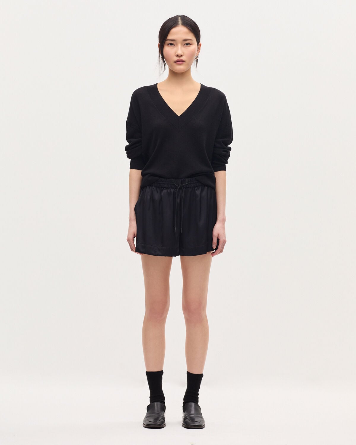 Short fluide satiné - H091 BLACK BEAUTY - 1