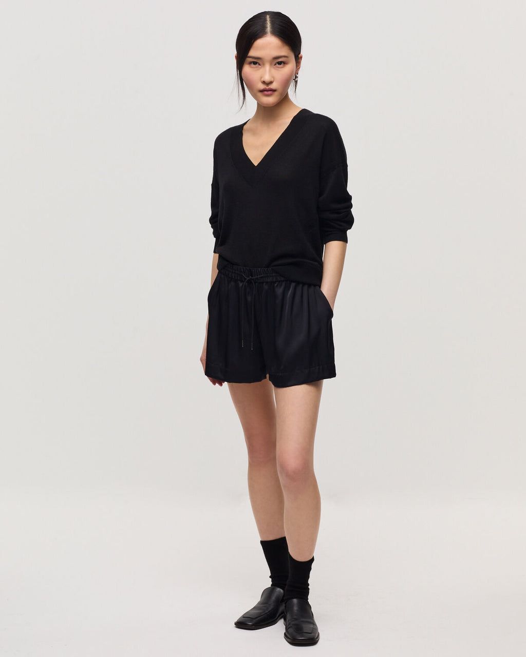 Short fluide satiné - H091 BLACK BEAUTY - 2