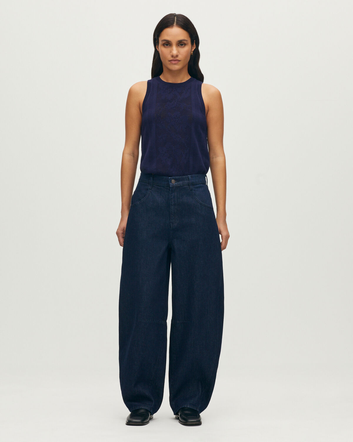 Jean barrel CHARLIE - H680 RINSE - 1