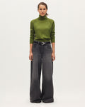Jean wide JEANETTE - K081 DARK GRAY - 1