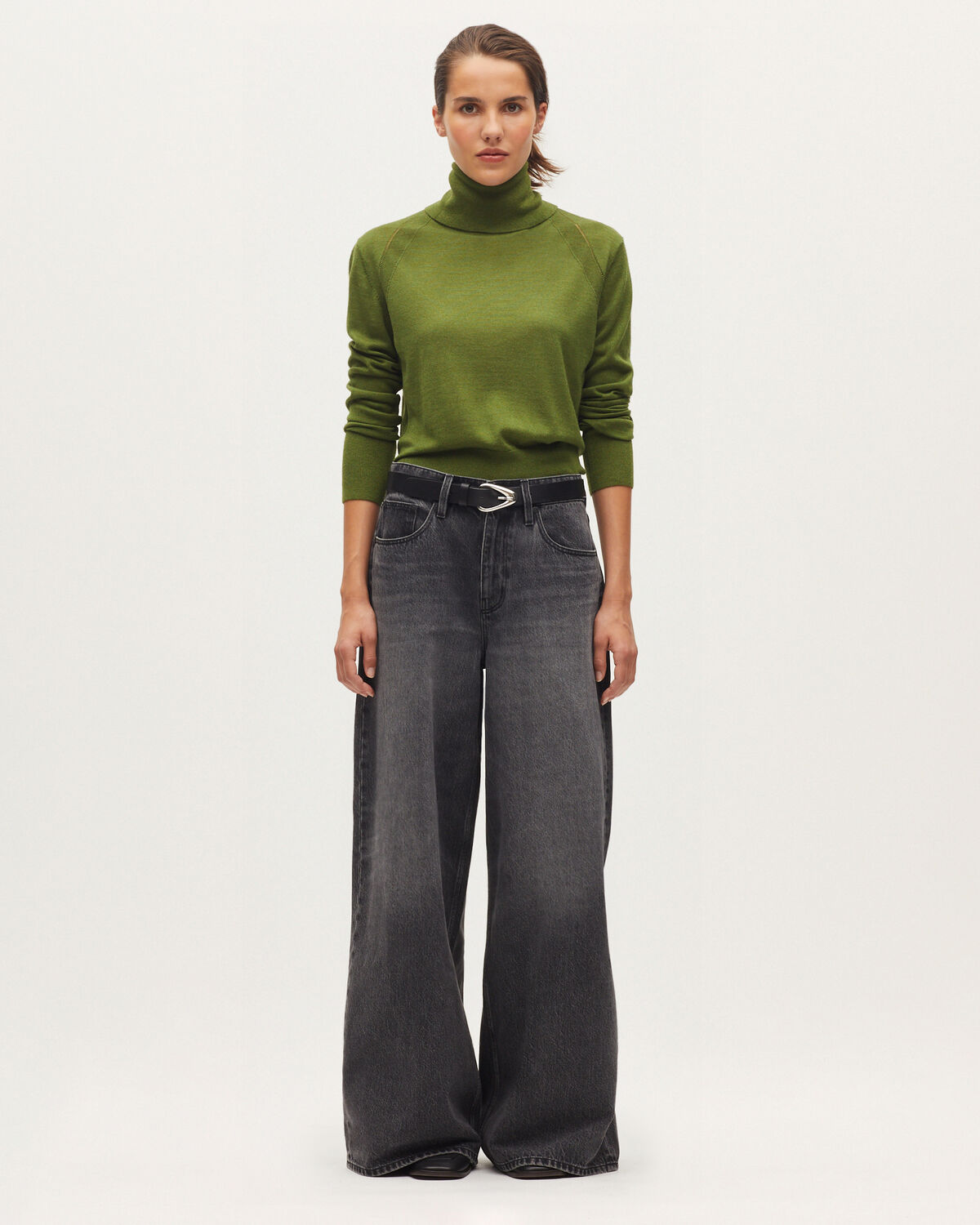Jean wide JEANETTE - K081 DARK GRAY - 1