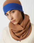Snood en cachemire - M346 BROWN ST BLUE - 1