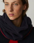 Snood en cachemire - M699 NAVY ST RED - 1