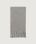 Écharpe à franges en laine - K041 FORMAL GRAY - 1