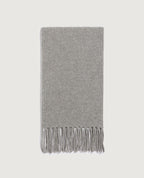 Écharpe à franges en laine - K041 FORMAL GRAY - 1