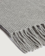 Écharpe à franges en laine - K041 FORMAL GRAY - 2