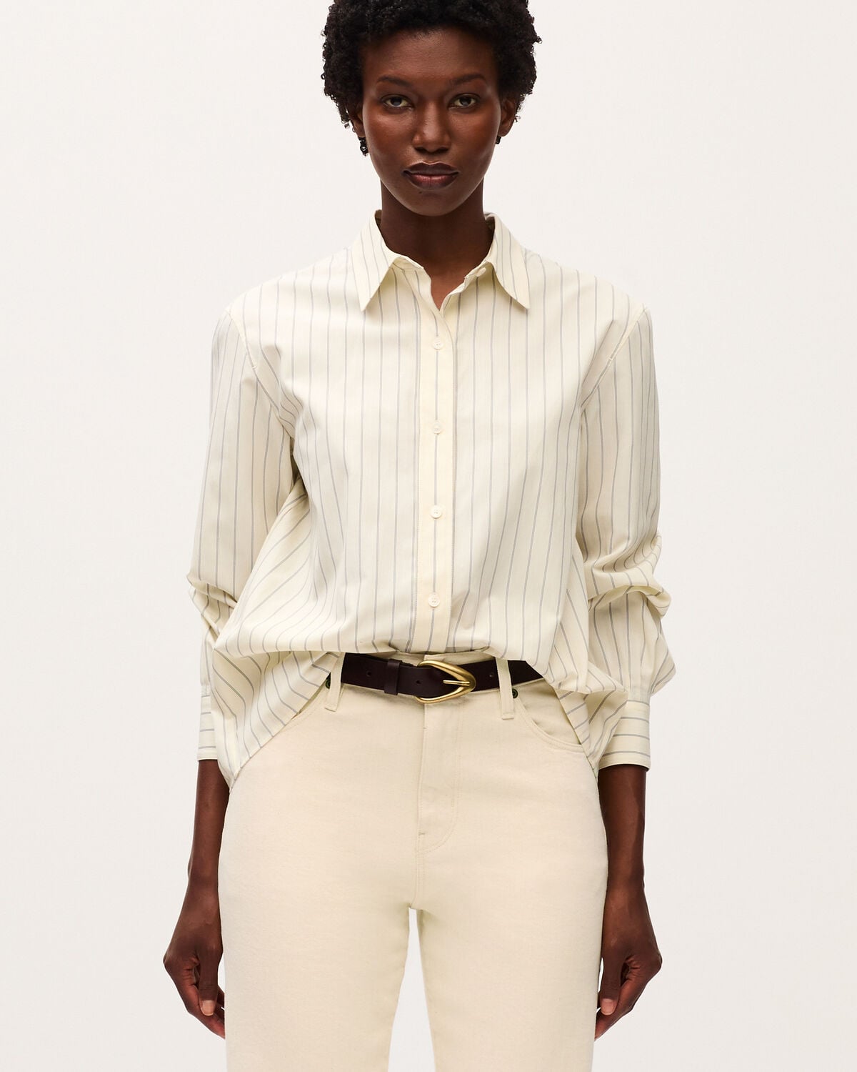 Chemise rayée - K014 STRIPES ECRU - 1