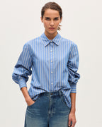 Chemise rayée - K632 STRIPES BLUE - 1