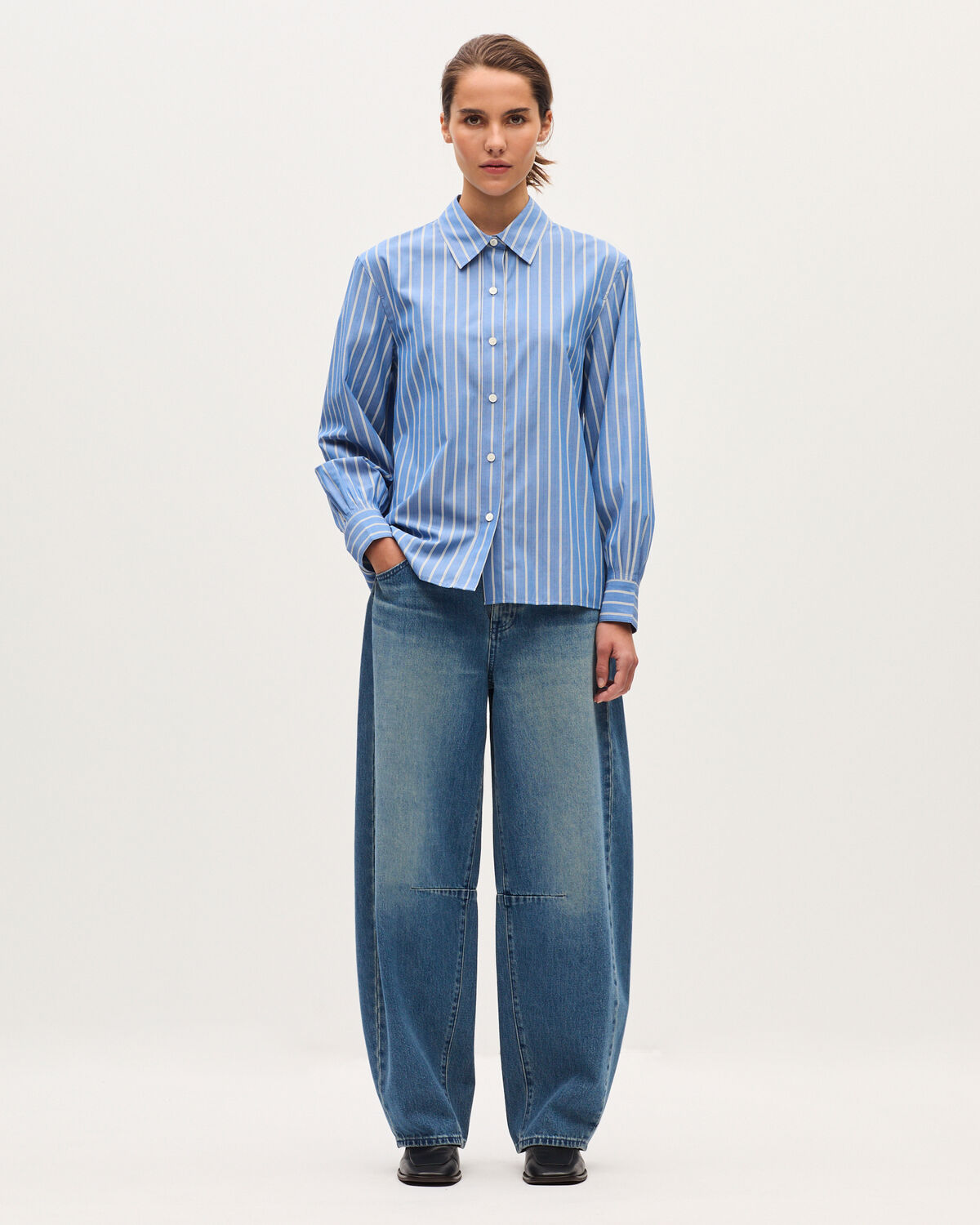 Chemise rayée - K632 STRIPES BLUE - 2