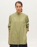 Chemise rayée col officier - K541 STRIPES GREEN - 1