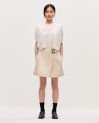Jupe courte portefeuille - H013 GARDENIA - 2