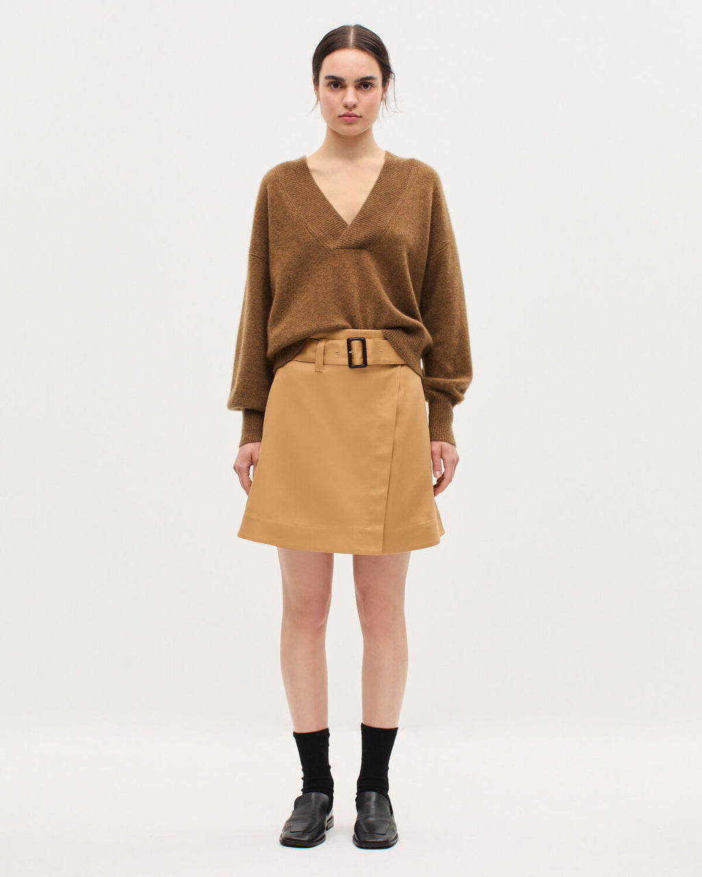 Jupe courte portefeuille - K320 PRAIRIE SAND - 2