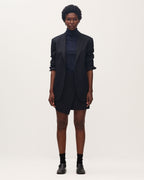 Jupe courte en laine - K690 ST NAVY - 2