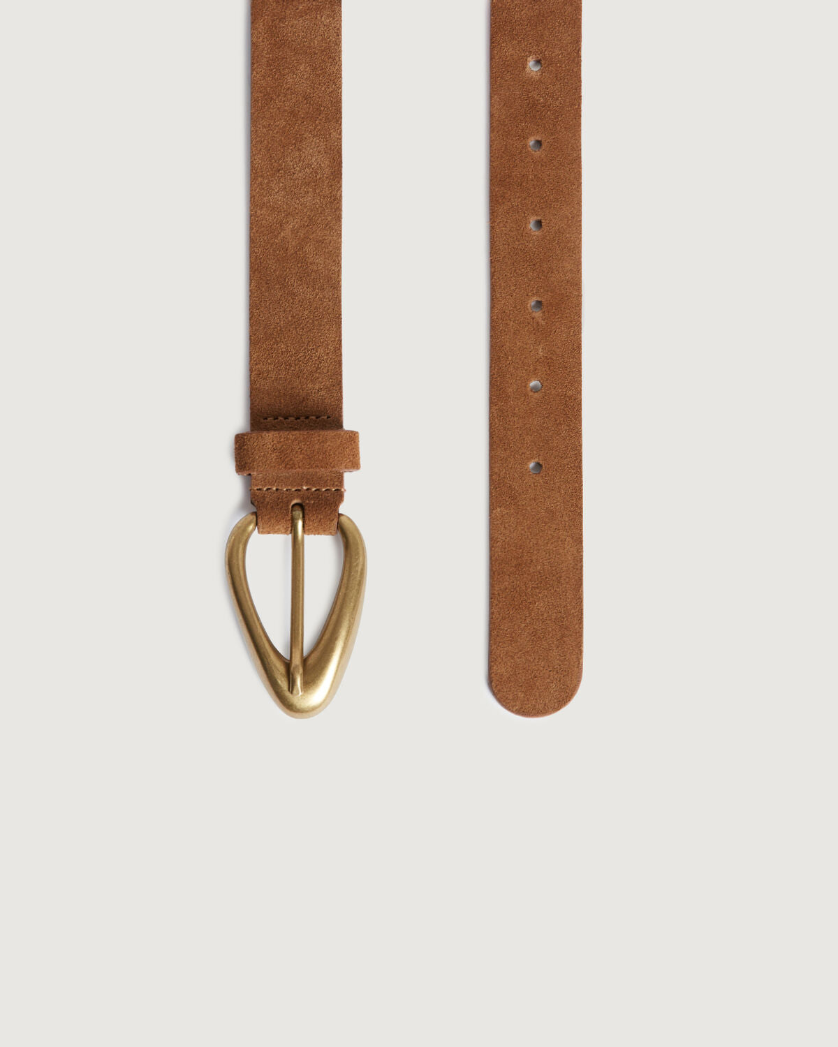 Ceinture en cuir suédé - L280 COGNAC - 2