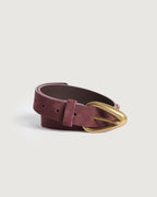 Ceinture en cuir suédé - L770 WINE - 1