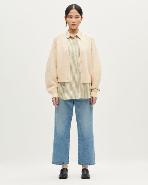 Cardigan en coton - J300 NATURAL - 2