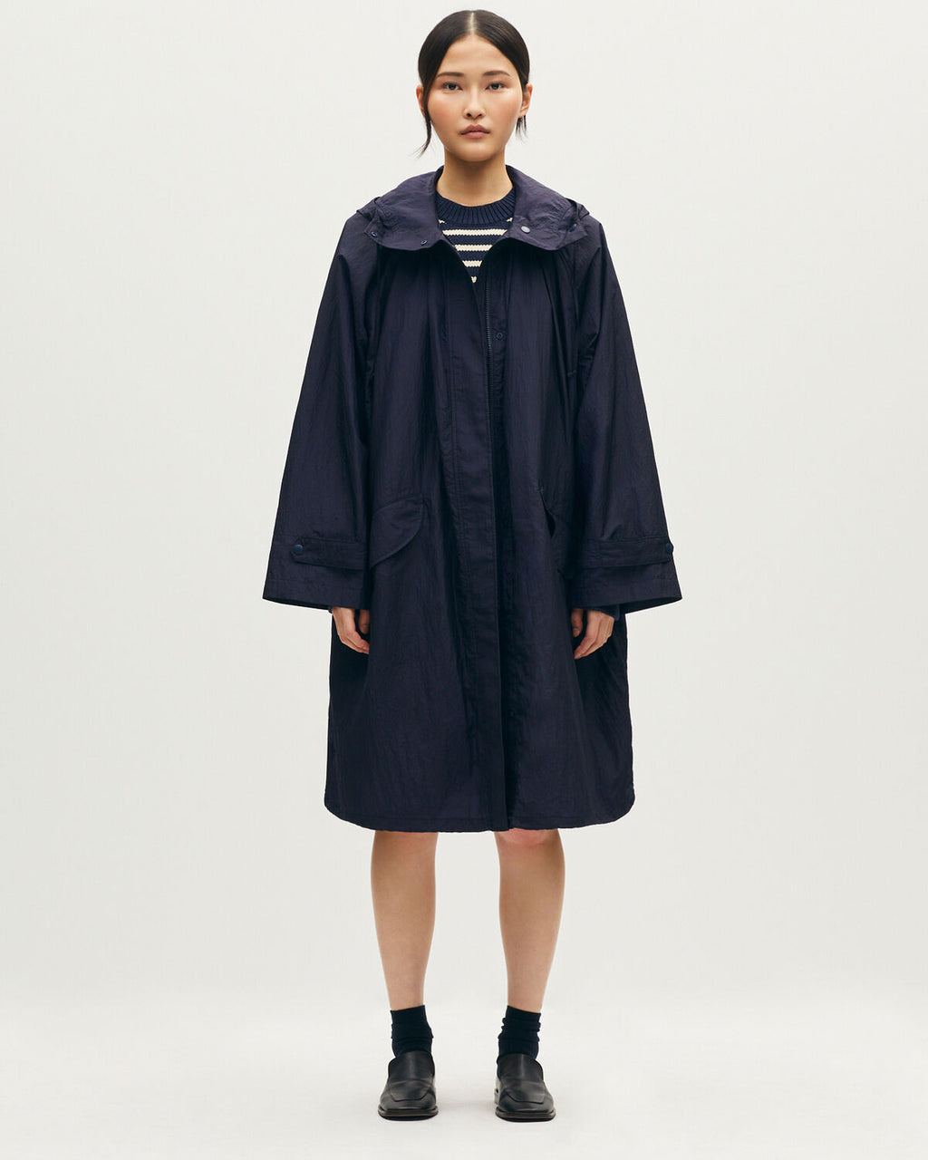 Parka ultra-légère en nylon déperlant - L680 BLUE IRIS - 1