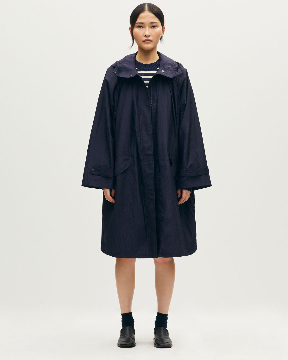 Parka ultra-légère en nylon déperlant - L680 BLUE IRIS - 1