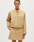 Veste courte en coton - L320 BEIGE SAND - 1